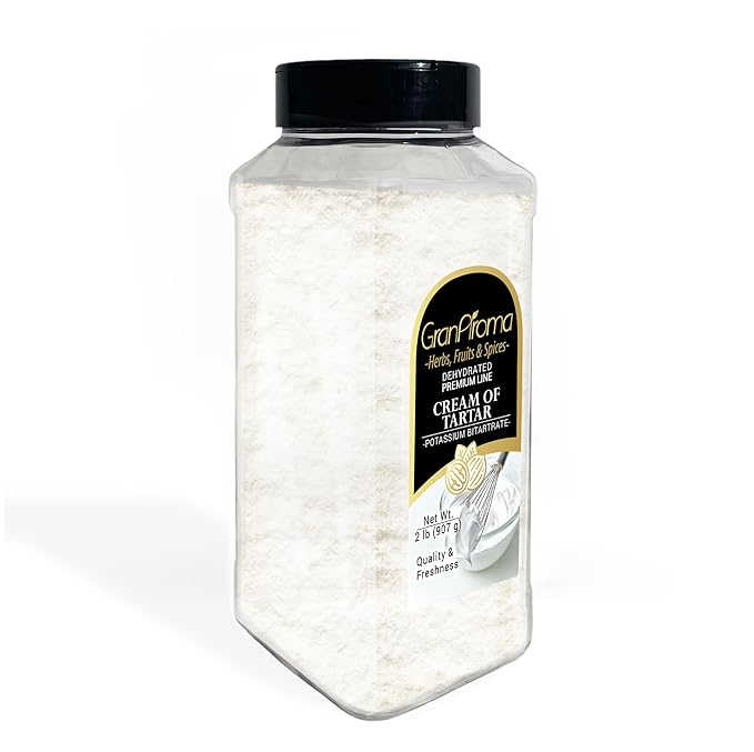 GranAroma Cream of Tartar, Kitchen Staple, Cakes & Cookies, Stabilizing Agent (2 Pound)