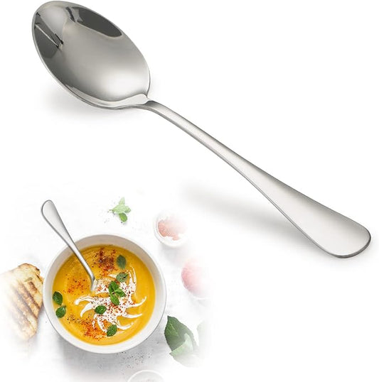Stainless Steel Teaspoon Set, 8 Pieces, 6.7 Inches, Mirror Finish, Dishwasher Safe