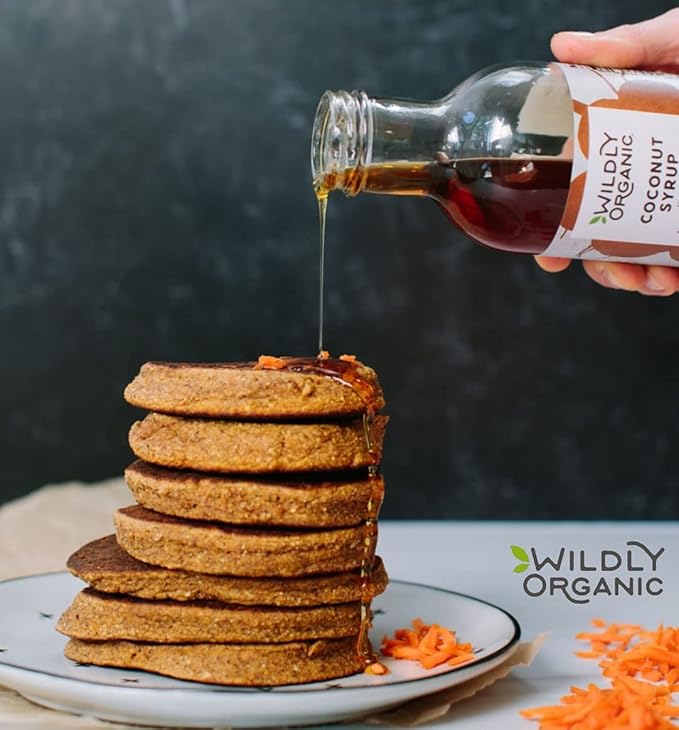 Wildly Organic Coconut Syrup 17.5 Oz - Organic Sweetener, Non-GMO, Kosher, Vegan, Buttery Caramel Flavor | Perfect for Smoothies, Coffee, & Baking