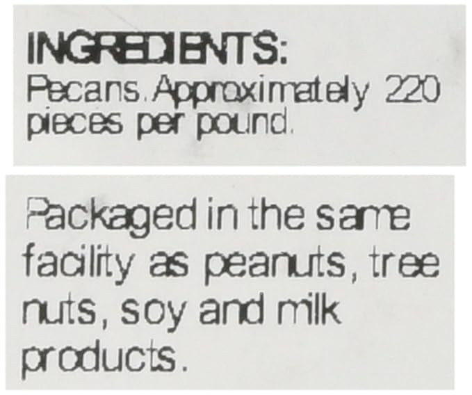 Sincerely Nuts - Raw Pecans (No Shell) | Two Lb. Bag | Shelled Whole Pecan | Delicious Healthy Snack Food | For Baking, Snacking and Dessert Treats | Gluten Free and Kosher | Fresh Resealable Bag