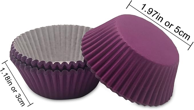 Standard Baking Cups, Classic Purple Greaseproof Festive Cupcake Liners, 150-Count