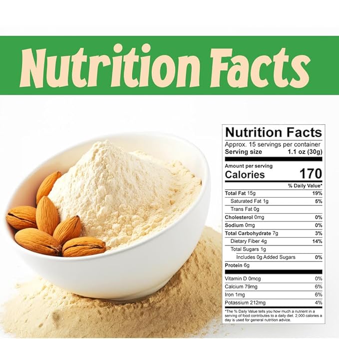 Sincerely Nuts Blanched Almond Flour for Baking, 2 lb - Gluten Free Non-GMO Low Carb Flour for Keto, Paleo & Zero Grain Diets - Kosher Fine Almond Meal Powder for Tortillas, Bread, Pizza Crust & Cake