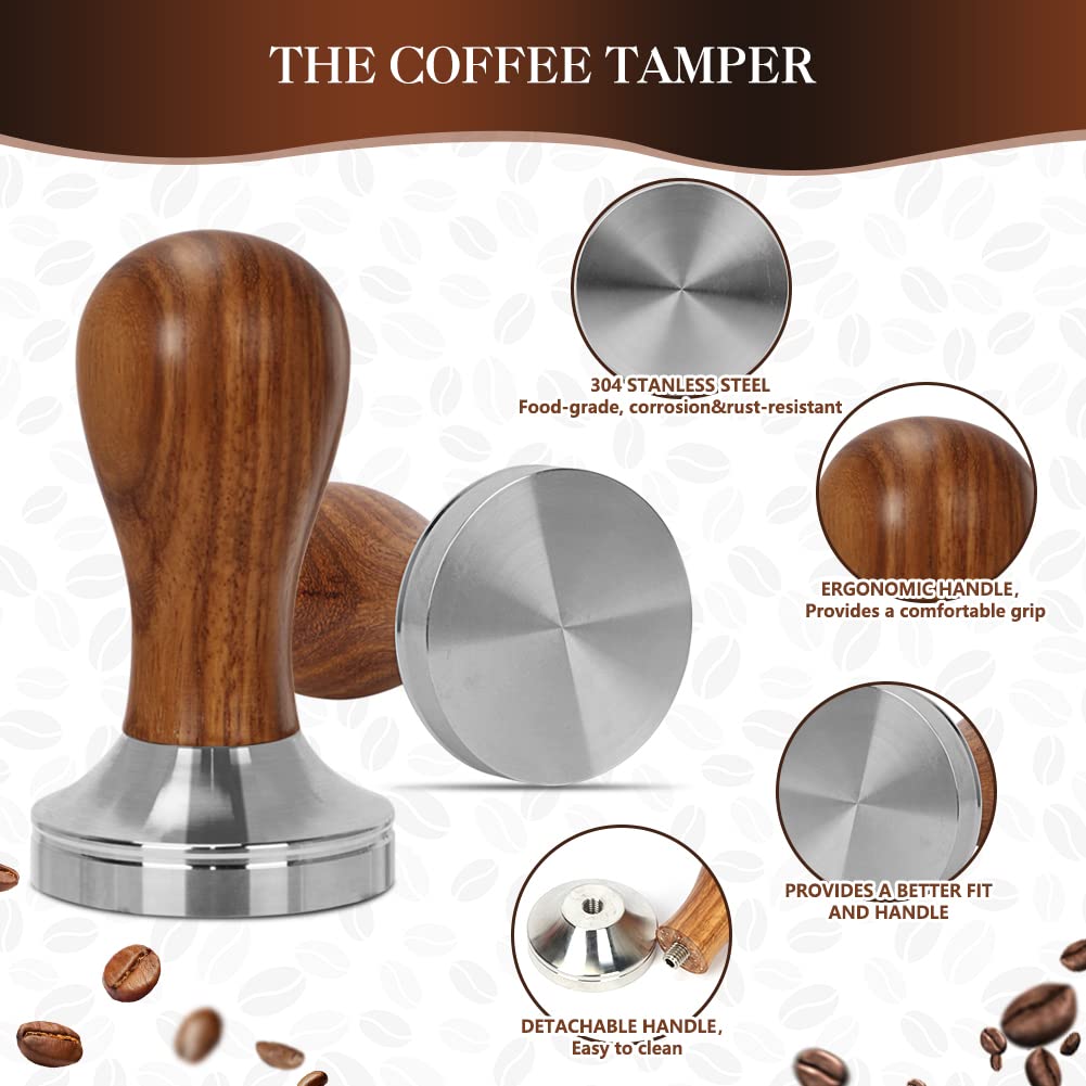 Y-Step 23 PCS Coffee Tamper Set, Espresso Accessories Kit Barista Kit, with Espresso Tamper 51mm