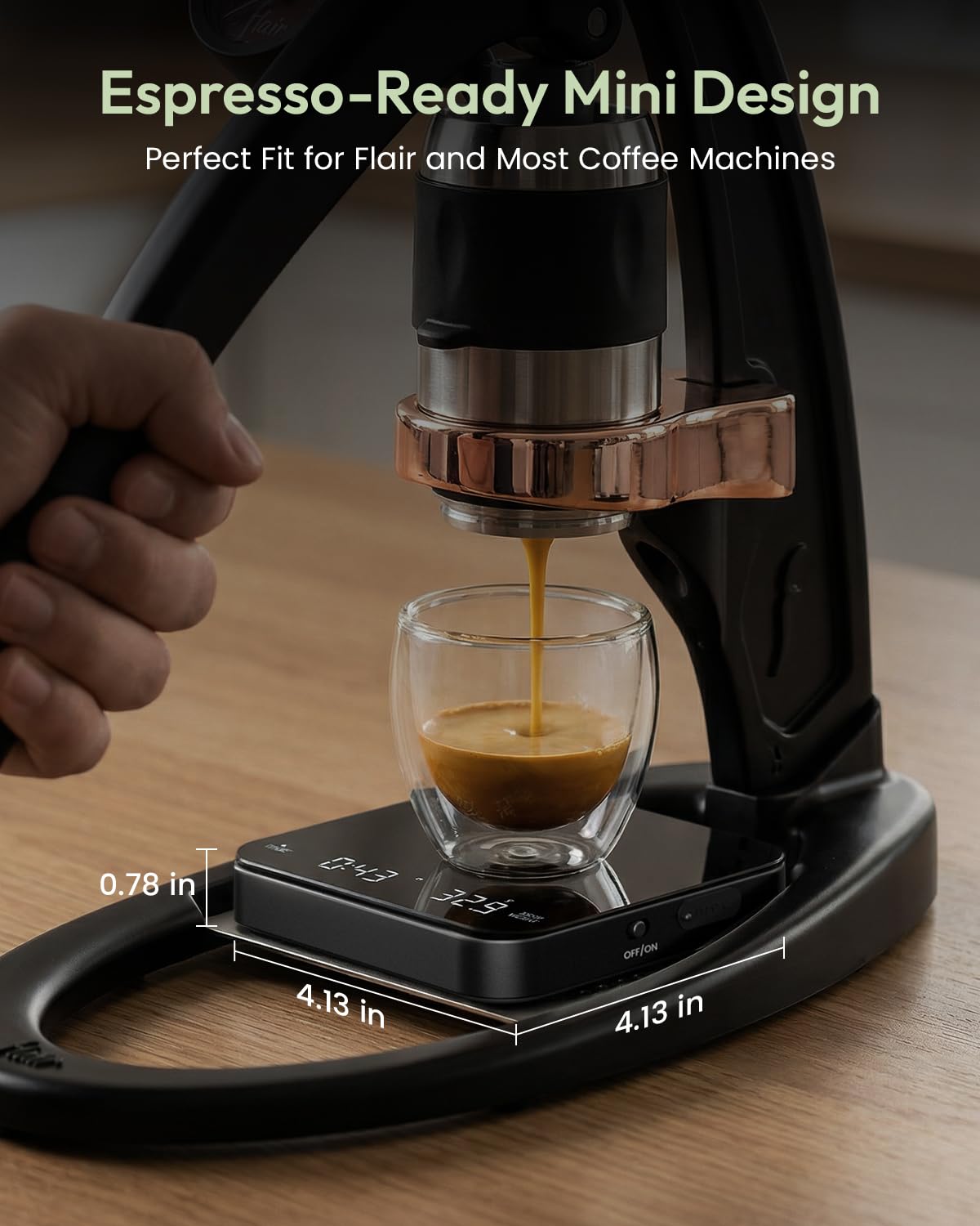 Maestri House S2 Espresso Coffee Scale with Timer 0.1g Precision Shot Scale