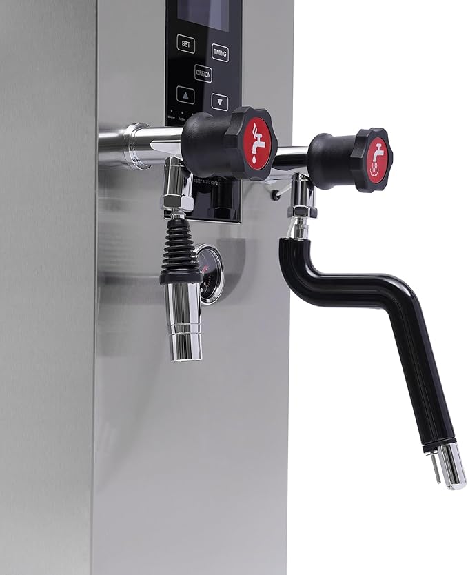 Espresso Machine, 12L 4 in 1 2500W 4 Bar 360° Water Valve Professional Commercial Steam Water Boiling Machine Coffee Maker Foam Maker for Cappuccino, Latte, Coffee, Milk, Bubble Tea, Milk Tea