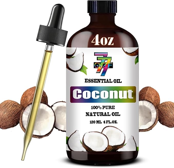 Coconut Essential Oil (4 oz/120 ml) ??Coconut Oils for Aromatherapy, diffusers, humidifiers, Home fragrances, DIY Skincare, soap Making, DIY Candle Making, Relaxation, Yoga, and Meditation
