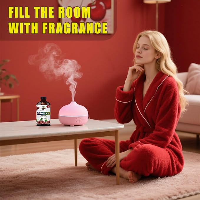 Cherry Essential Oil (4 oz / 120 ml) ??Cherry Oils for diffusers, humidifiers, Home Baths, Cleaning Products, Yoga, DIY Soaps and DIY Scented Candles