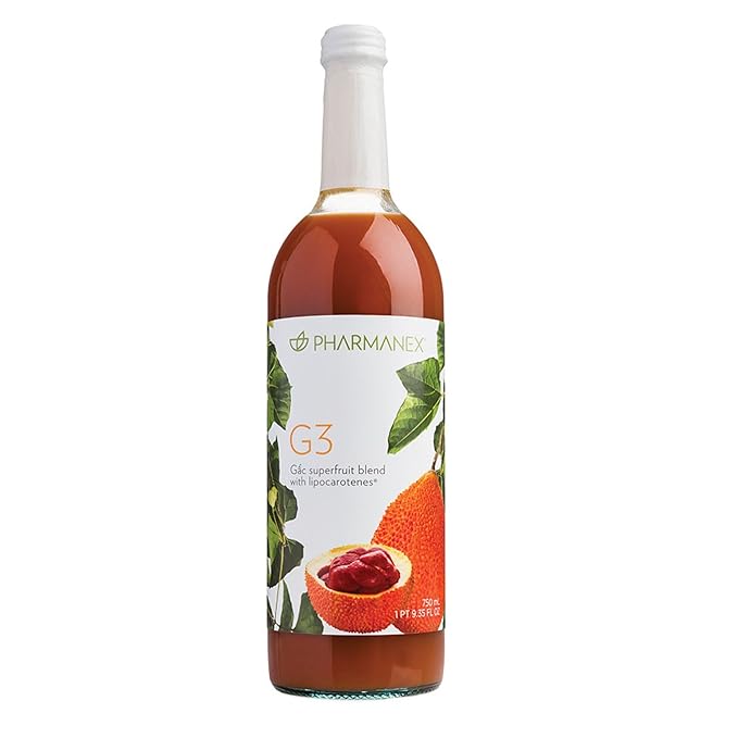 Nu Skin G3 Juice | 25 Fl Oz | 1 Pack | Antioxidant Superfruit Blend With Gâc, Cili, & Siberian Pineapple | Supports Energy, Eye & Skin Vitality | Nutrient-Rich Wellness Beverage