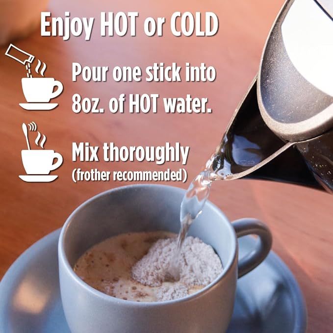 Maud's Salted Caramel Favored Instant Coffee, 26 ct, 100% Arabica Coffee, Medium Roast, Instant Hot or Iced Coffee - Just add water