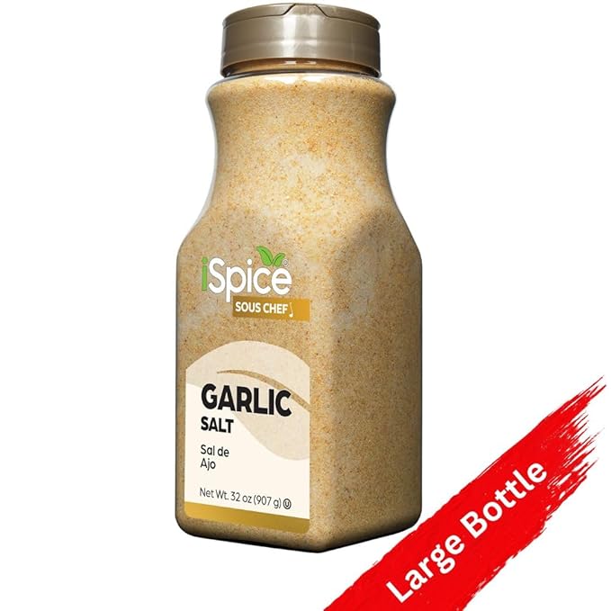 iSpice | Garlic Salt | 32 oz | Bulk Size | Kosher | Kosher