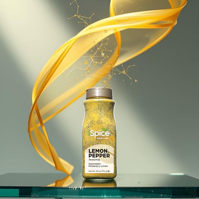 iSpice | Lemon Pepper Seasoning | 28 oz | Bulk Size | Mixed Spices & Seasonings | Kosher