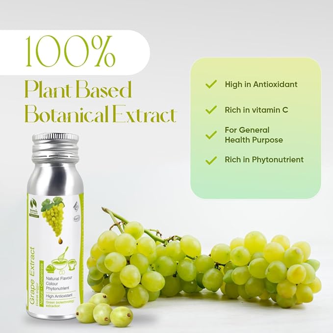 Bionutricia Grape Extract Liquid 2.82oz, No Artificial Colors & Flavor, Natural Extract for Baking, Desserts & Beverages, Strong Grape Taste, High Antioxidants, Non GMO, Vegen Friendly