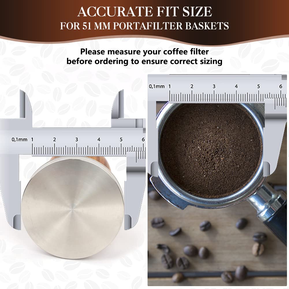 Y-Step 23 PCS Coffee Tamper Set, Espresso Accessories Kit Barista Kit, with Espresso Tamper 51mm