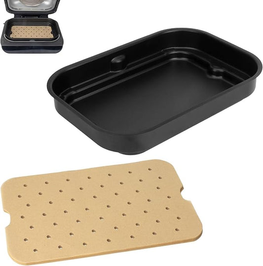 Grill Plate & Air Fryer Liners for Ninja FG551 Foodi Smart XL 6-in-1 Indoor Grill, Disposable