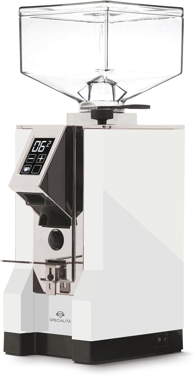 Diletta Bello+ Espresso Machine and Eureka Mignon Specialita Grinder Bundle (White)