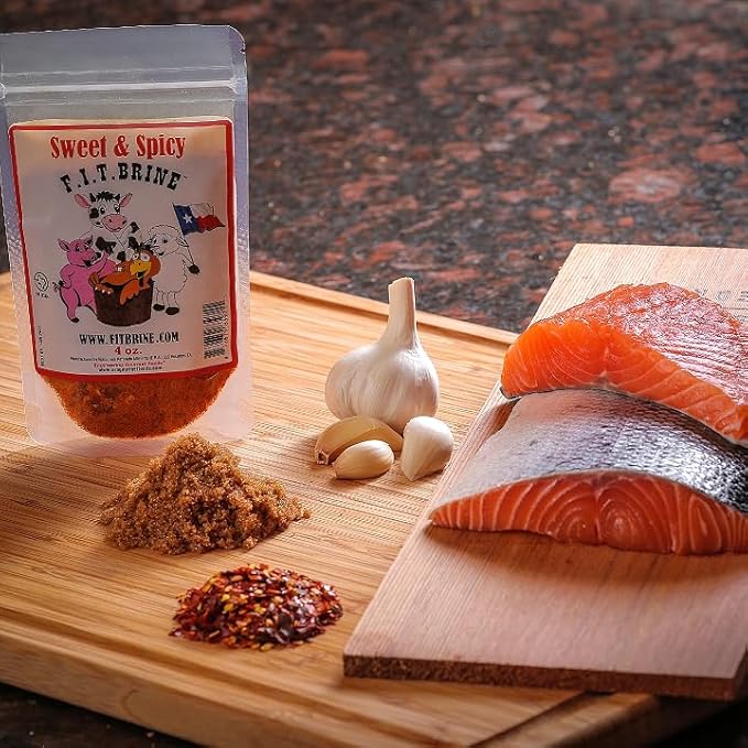 FIT Brine - Sweet & Spicy, 8oz | Premium Meat Tenderizer & Seasoning | Flavor-Packed & All-Natural, Easy-to-Use for Beef, Chicken, Seafood, Vegetables & More!