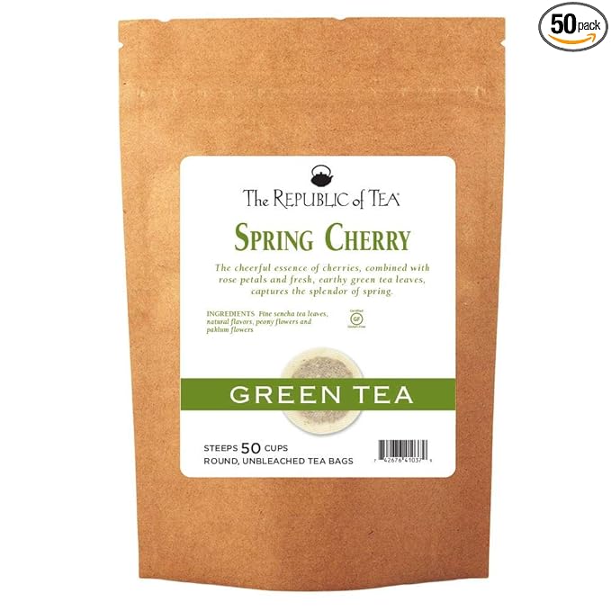 The Republic of Tea Spring Cherry Tea 50 Refill Bags