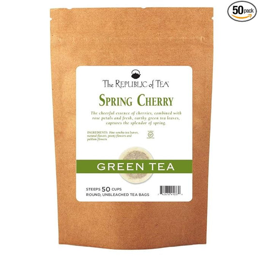 The Republic of Tea Spring Cherry Tea 50 Refill Bags