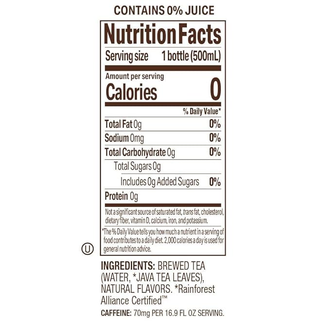 Tejava Lemon Black Iced Tea, 12 Pack, 16.9oz PET Bottles, Unsweetened, Non-GMO, Kosher, No Sugar or Sweeteners, No calories, No Preservatives, Brewed in Small Batches