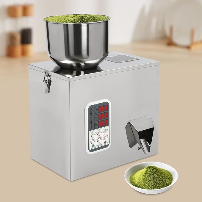 Powder Filling Machine,1-100g Glitter Filling Machine,Particle Automatic Powder Filling Filler,Bottle Bag Powder Filler for Tea Seeds, 2-5s/Bag