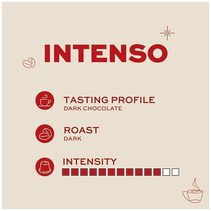 Kimbo Intenso Whole Bean Coffee | Medium Roast with Cocoa Notes | 12/13 Intensity | Balanced & Creamy | Blended & Roasted in Italy | 17.6 oz (500g) bag
