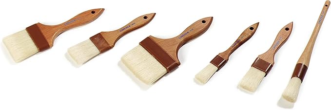 SPARTA 4037400 Boarhair Wide Brush, Flat Brush with Handle Hole, 8.25"L x 2"W, Wood Handle