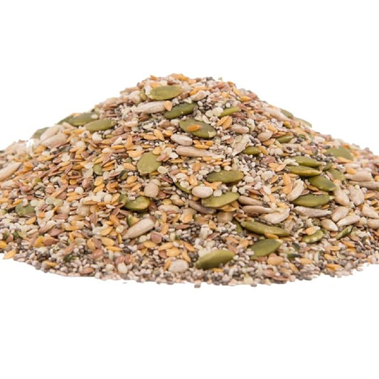 GERBS Raw Super 7 Seed Snack Trail Mix 1 LBS. | Top 14 Food Allergy Free | Resealable Bulk Bag | Made in USA | Raw Pumpkin | Sunflower | Brown & Golden Flax | Black & White Chia | Hemp | Gluten Free