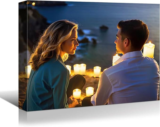 Personalized Custom Canvas Prints, Photo on Canvas Transform Your Photos into Stunning Framed Wall Art-Digitally Printed Photo to Canvas - Ideal for Home Decor, Gifts (40L?쐘28W" 100x70cm)