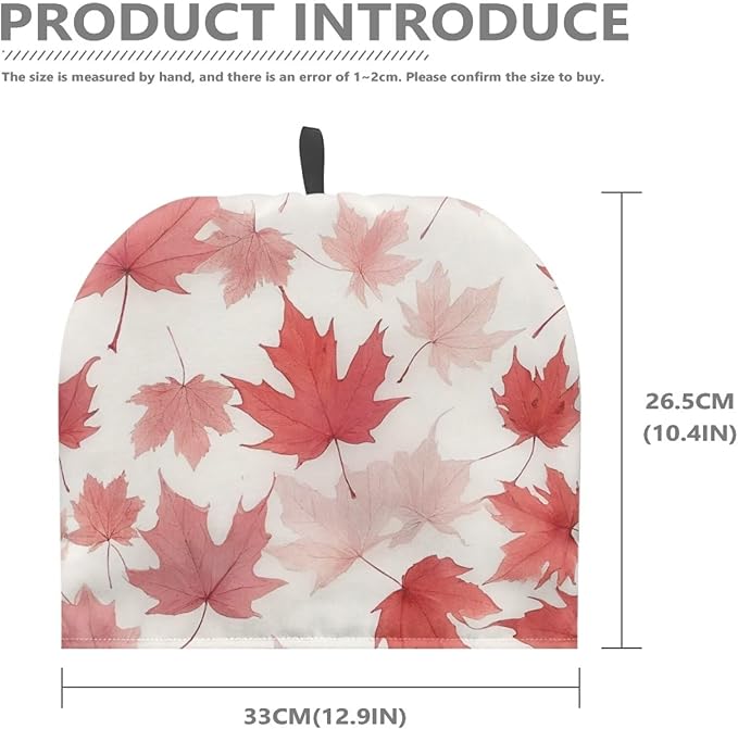 Thanksgiving Day Tea Kettle Cosy Fall Maple Leaves Teapot Covers Kitchen Kettle Dust Cover Tea Kettle Warmer Cover Teapot Dust Cover Teapot Cozy Room Decor Can Hung and Folded竊늋hite竊?"<div>