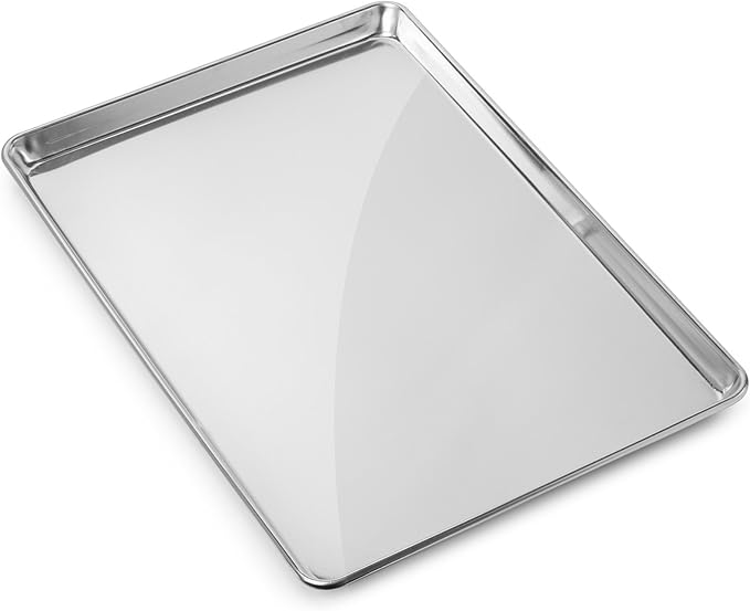 GRIDMANN 15" x 21" Commercial Grade Aluminum Cookie Sheet Baking Tray Pan Three Quarter Sheet - 12 Pans