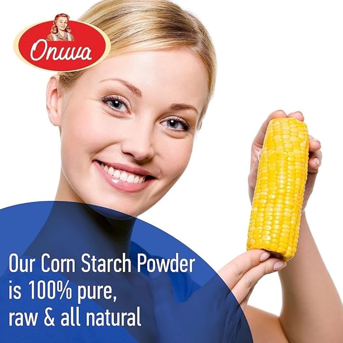Corn Starch by Onuva - 10 lbs, (4,53 kg) - Gluten Free - Vegan - Thickener For Sauces, Soup, & Gravy