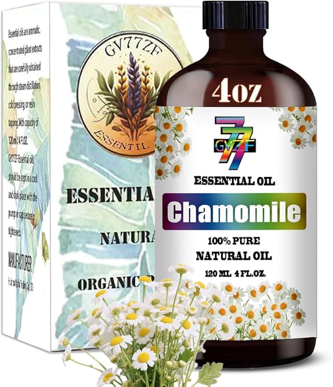 Chamomile Essential Oil (4 oz / 120 ml) ??Chamomile Oils for diffusers, humidifiers, Home Baths, Cleaning Products, Yoga, DIY Soaps and DIY Scented Candles