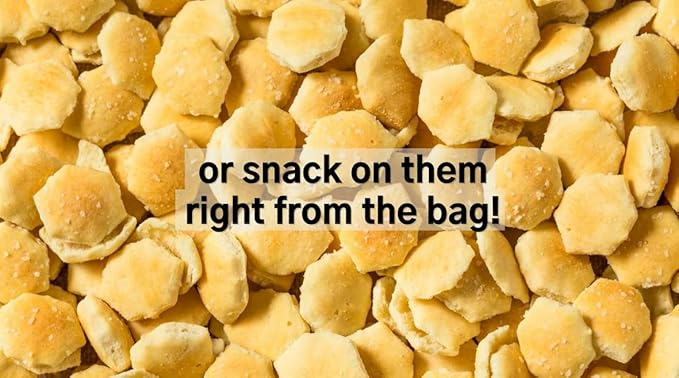 Oyster Crackers Individual Packages, Soup Crackers Oyster Crackers Bulk Pack of 25, Kosher Oyster Crackers