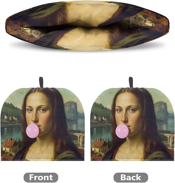 The Mona Lisa Teapot Tea Pot Dust Cover Teapot Cozies Insulation and Keep Warm Kitchen Accessory for Home Kitchen Office Holiday Party D챕cor