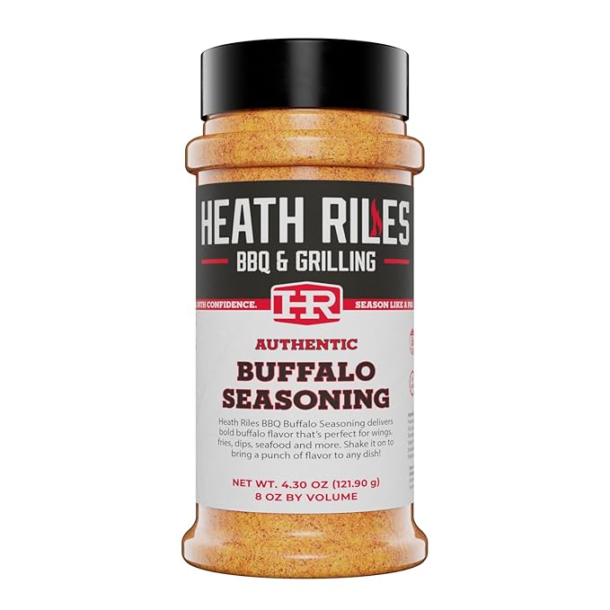 Heath Riles BBQ Rub - Buffalo Seasoning, Champion Pitmaster Recipe, Legendary Rubs For Smoking & Grilling, 70+ BBQ Championships, 8 oz.