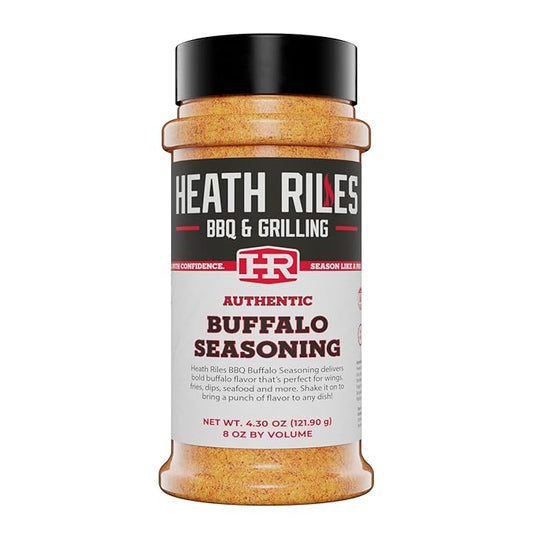Heath Riles BBQ Rub - Buffalo Seasoning, Champion Pitmaster Recipe, Legendary Rubs For Smoking & Grilling, 70+ BBQ Championships, 8 oz.