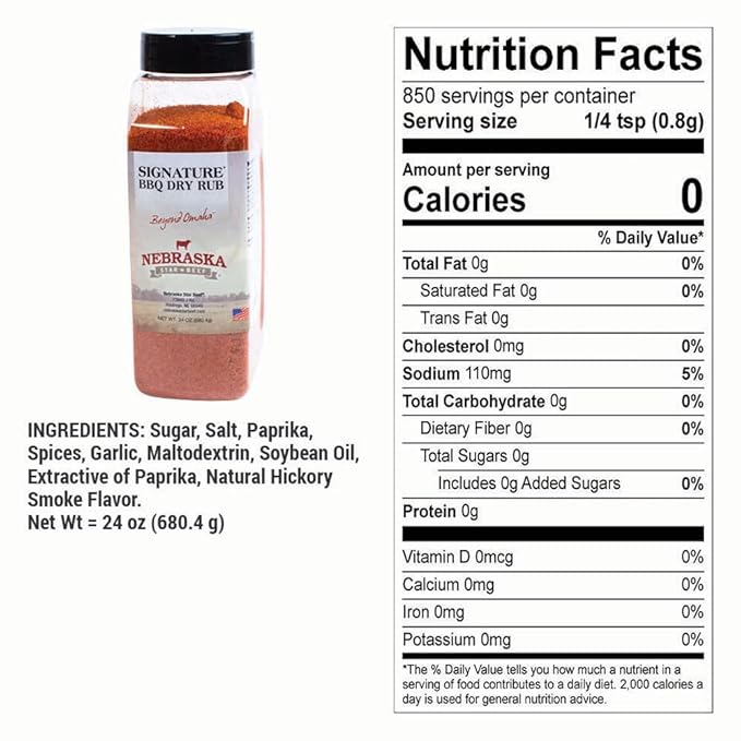 Nebraska Star Beef BBQ Dry Rub - 24oz
