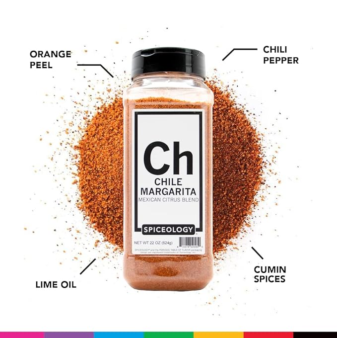 Spiceology - Chile Margarita Mexican Citrus Spice Blend - Chili Lime Taco Seasoning - Use On: Tacos, Black Beans, Chicken, Steak, Fish, Rice Chili, Pork, Corn or French Fries - 22 oz