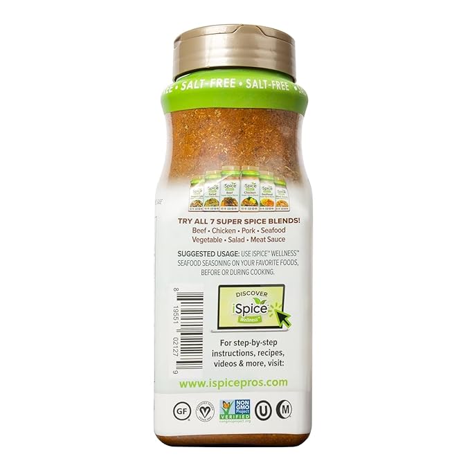 iSpice Blend| Seafood Seasoning | 14.22 oz | Mixed Spice & Seasoning | Bulk Size | Halal | Kosher