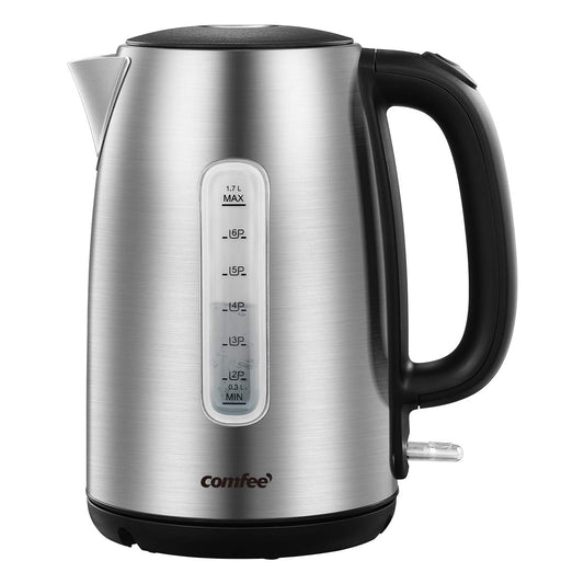 COMFEE' Stainless Steel Electric Kettle, 1.7 Liter Tea Kettle Electric & Hot Water Kettle, 1500W