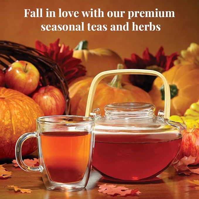 The Republic of Tea ??Harvest Stackable Tea Tin, Autumn Assortment, 36 Tea Bags