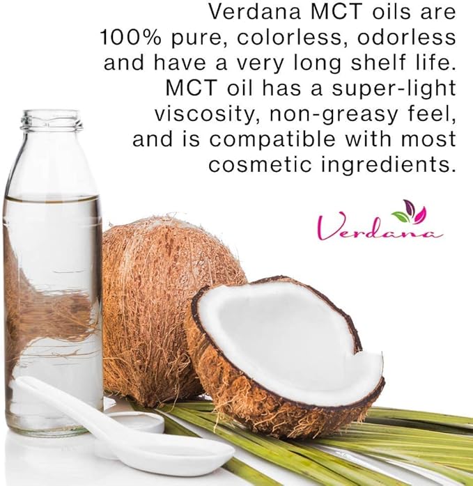 Verdana USDA Certified Organic Coconut MCT Oil ?밊ractionated Coconut Oil ??No Palm Kernel Used ??Kosher, Food Grade, Non-GMO ??Great for Keto and Paleo Diets ??1Gallon