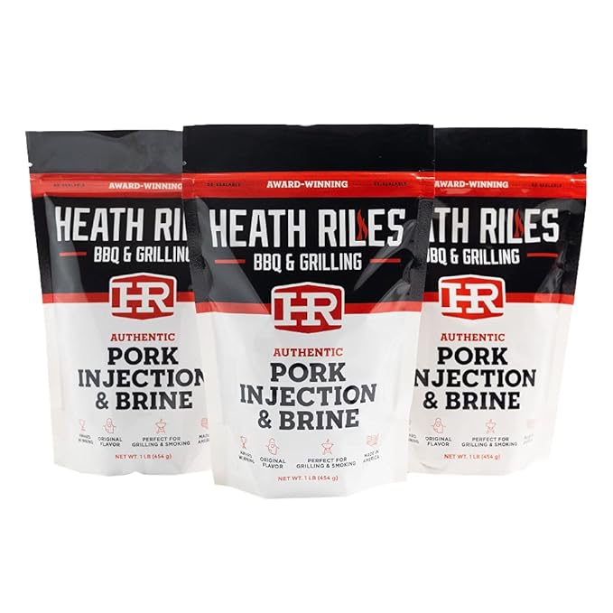 Pork Injection & Brine, Heath Riles Meat Injector, Award Winning Pork Injector & Brine, Made in the USA