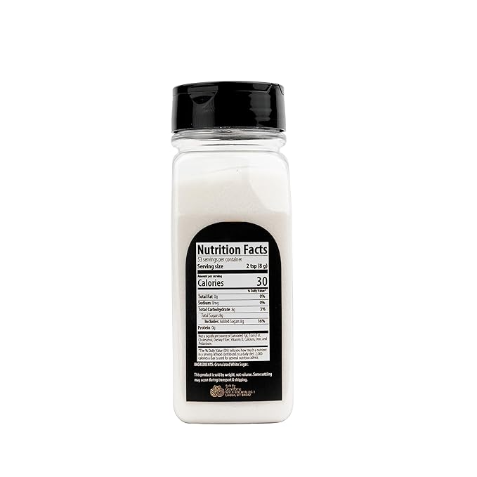 GranAroma White Table Sugar, Crystal Clear Sugar, Rich and Pure (15 Ounce)