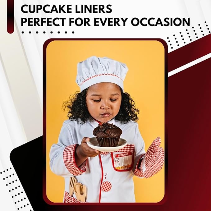 Green Direct Standard Size Brown Cupcake Liners ??Pack of 500 Paper Baking Cups for Muffin Pans, Carriers & Stands ??Bulk Non-Stick Cupcake Wrappers for Baking