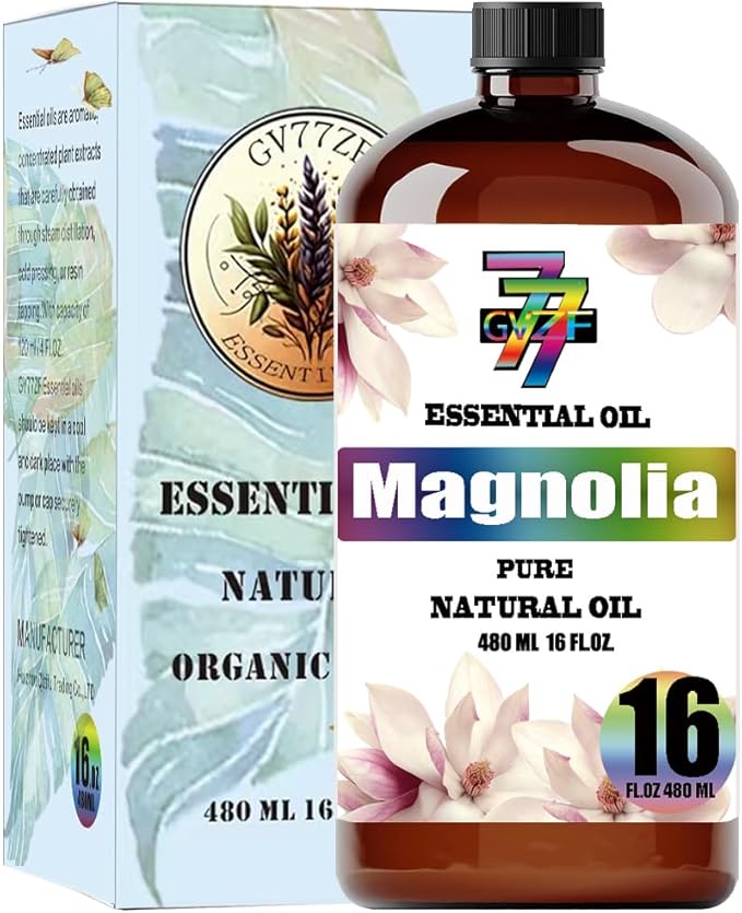 Magnolia Essential Oil (16 oz / 480 ml) ??Magnolia Oils for diffusers, humidifiers, Home Baths, Cleaning Products, Yoga, DIY Soaps and DIY Scented Candles
