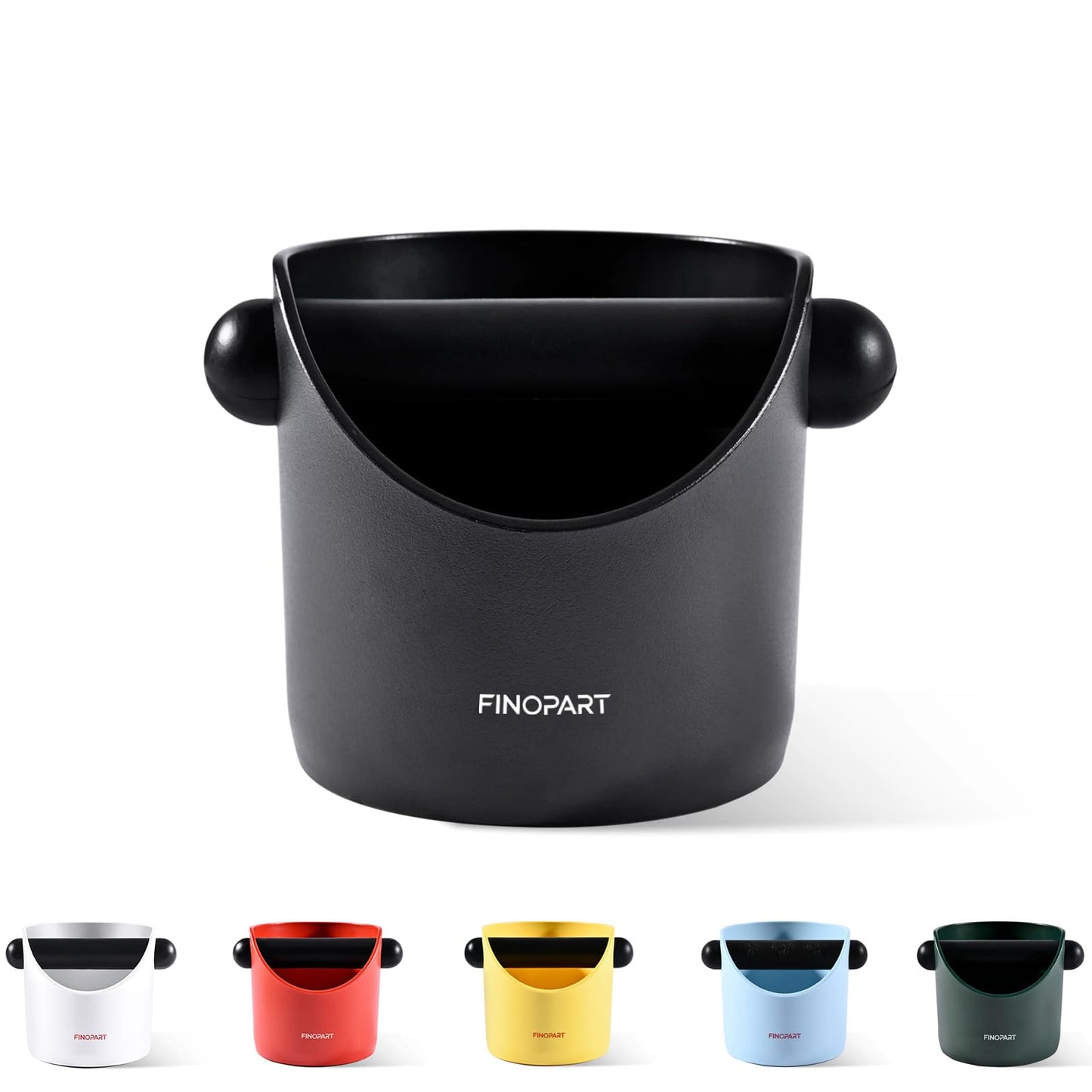 Coffee Knock Box 4.3 Inch, Barista Espresso Knock Box with Removable Knock Rod, Non-Slip Base
