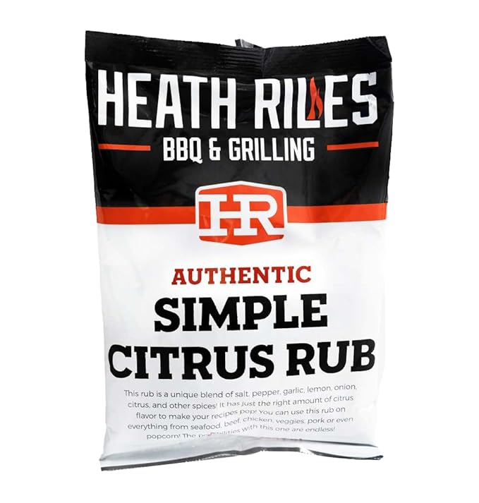 Heath Riles BBQ Rub - Simple Citrus Seasoning, Champion Pitmaster Recipe, Legendary Rubs For Smoking & Grilling, 70+ BBQ Championships, 2 lb./32 oz.