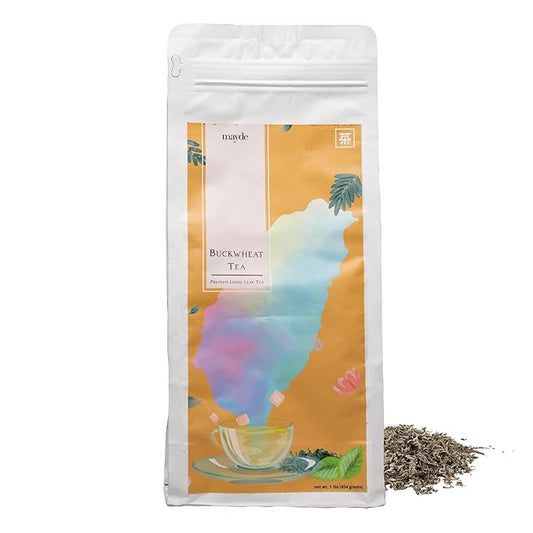 Mayde Buckwheat Loose Leaf Tea - Non-Caffeinated, Premium Taiwanese Tea, 1 lb (16 oz)