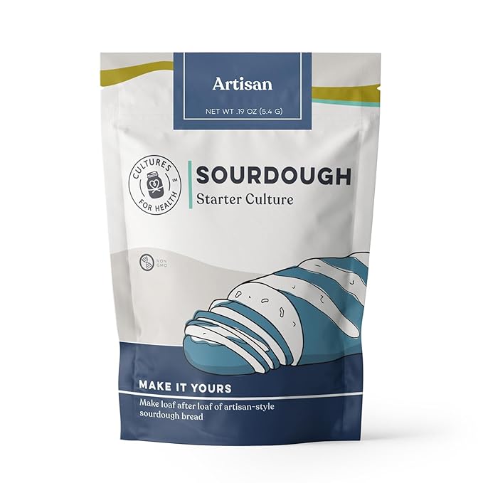 Artisan Sourdough Starter Culture | Dehydrated Starter for Bread Baking | Unbleached Rye Flour | Perfect for Beginners and Experienced Bakers | Gluten Sourdough Culture | Cultures for Health